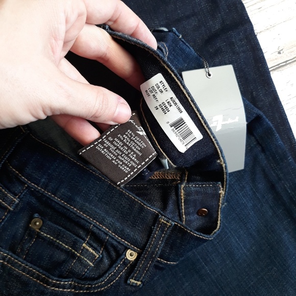 7 FOR ALL MANKIND Slim Cigarette Dark Wash 28 - Picture 5 of 6